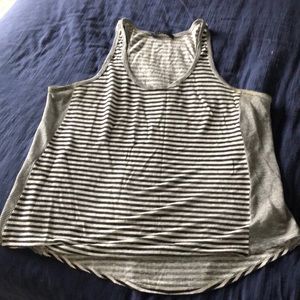 Whetherly linen striped tank top